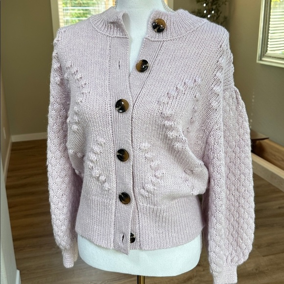 Who What Wear Sweaters - Who what wear chunky bobble stitch button front cardigan sweater